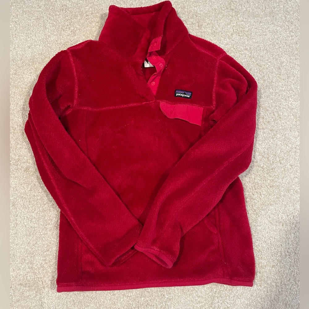 Re-tool snap t pullover - pinkish red